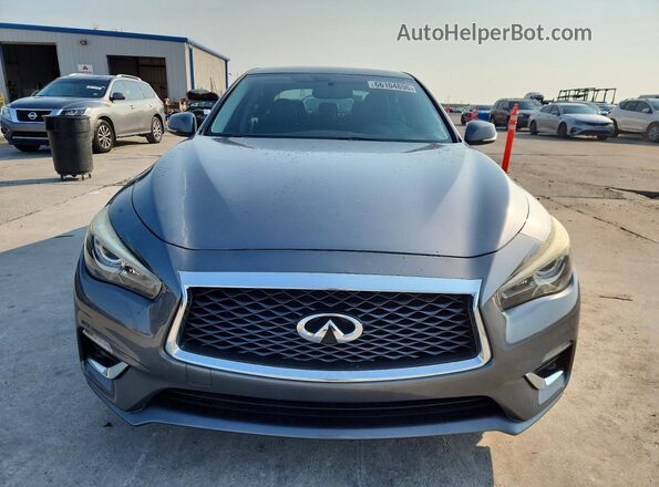 JN1EV7AP1JM352352 2018 INFINITI Q50 Gray Rear view