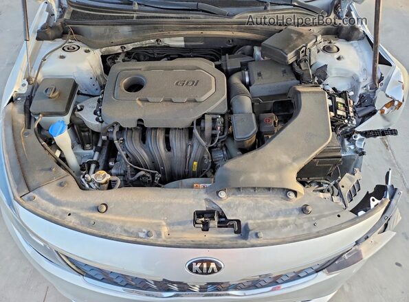 5XXGT4L36LG407021 2020 KIA OPTIMA Silver Engine compartment view