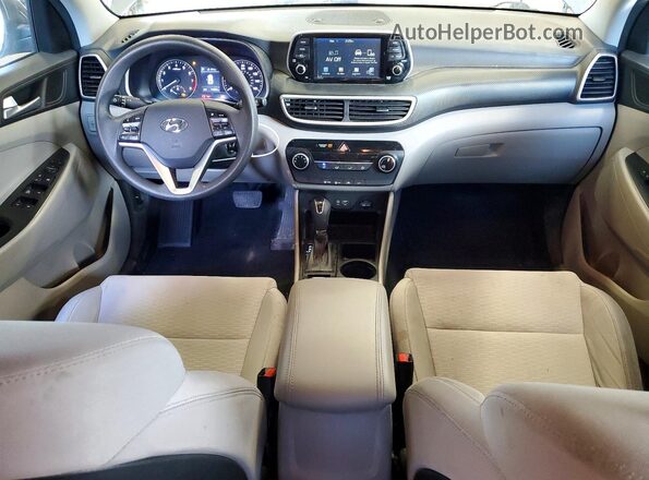 KM8J23A47KU957394 2019 HYUNDAI TUCSON Gray Vista del cuadro de instrumentos