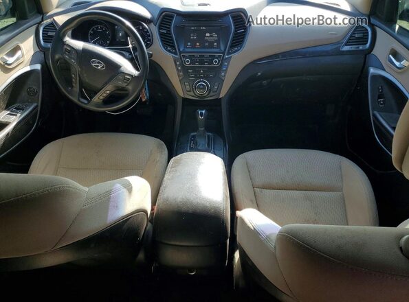 KM8SMDHFXHU176728 2017 HYUNDAI SANTA Black Widok zestawu wskaźników