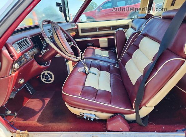 6L47S8Q143875 1978 CADILLAC ELDORADO Двухцветный Вид салона спереди