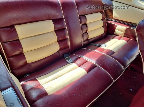 6L47S8Q143875 1978 CADILLAC ELDORADO Двухцветный Вид задних сидений