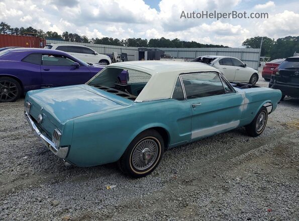 6T07C206051 1966 FORD MUSTANG Бирюзовый Задняя правая четверть