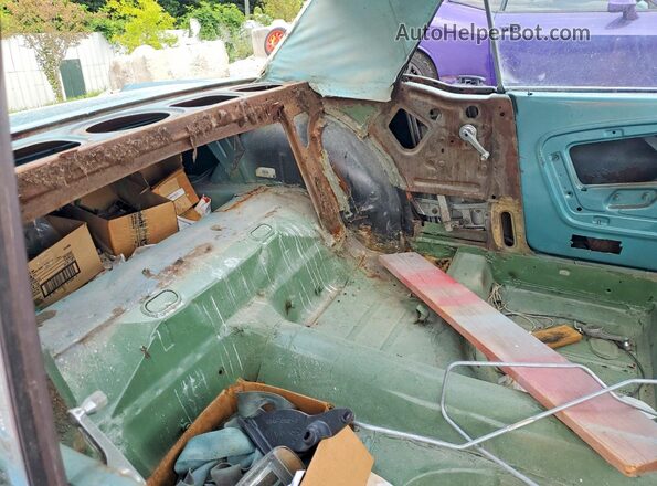 6T07C206051 1966 FORD MUSTANG Бирюзовый Вид задних сидений