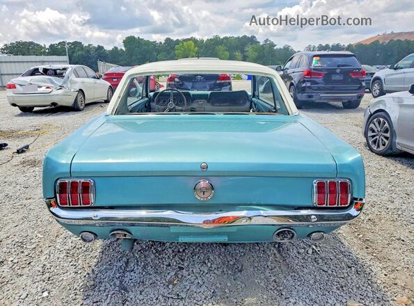 6T07C206051 1966 FORD MUSTANG Бирюзовый Вид сзади