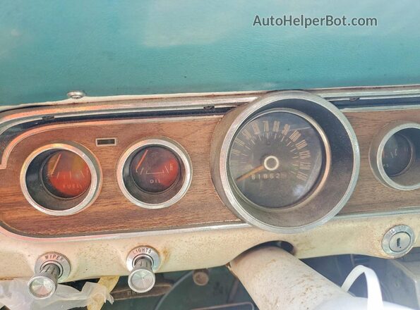 6T07C206051 1966 FORD MUSTANG Бирюзовый Вид щитка приборов