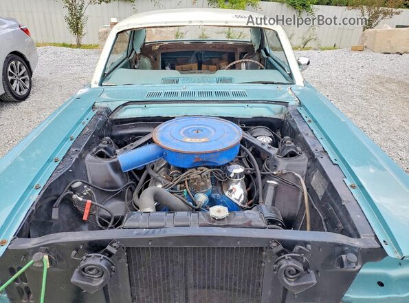 6T07C206051 1966 FORD MUSTANG Бирюзовый Вид задней части салона