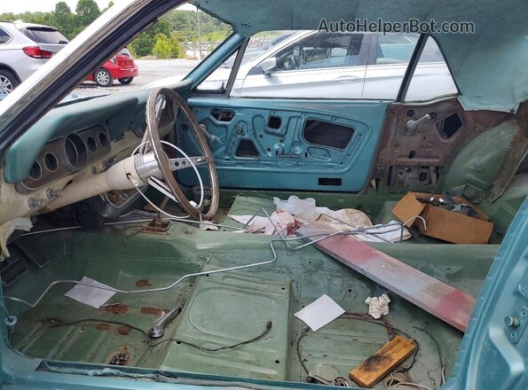6T07C206051 1966 FORD MUSTANG Бирюзовый Вид салона спереди