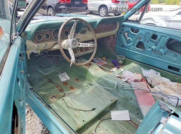 6T07C206051 1966 FORD MUSTANG Бирюзовый Вид панели приборов