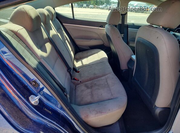 5NPD74LF7KH475803 2019 HYUNDAI ELANTRA Blue Սալոնի հետևի տեսք