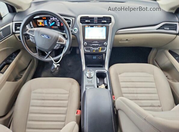 3FA6P0HD1KR203484 2019 FORD FUSION Blue Սարքավորումների վահանակի տեսք