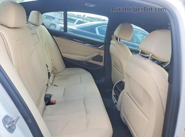WBAJA9C57JB250187 2018 BMW 5 SERIES White Rear interior view