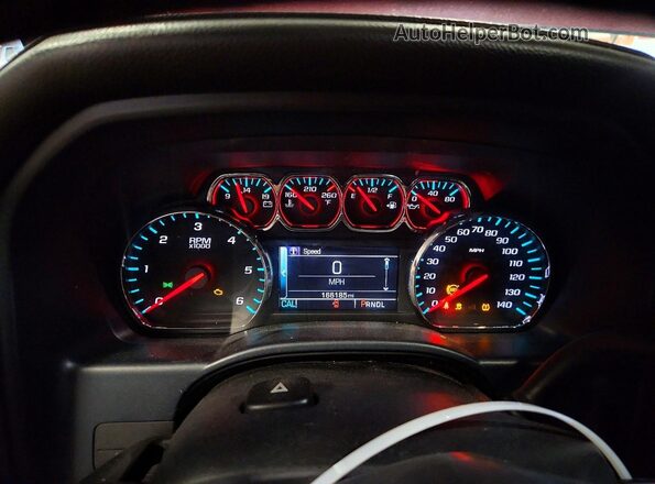 3GTU2NEC2JG284501 2018 GMC SIERRA Красный Вид задних сидений