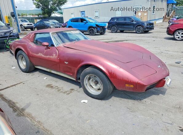 1Z37L7S432548 1977 CHEVROLET CORVETTE Красный Вид спереди