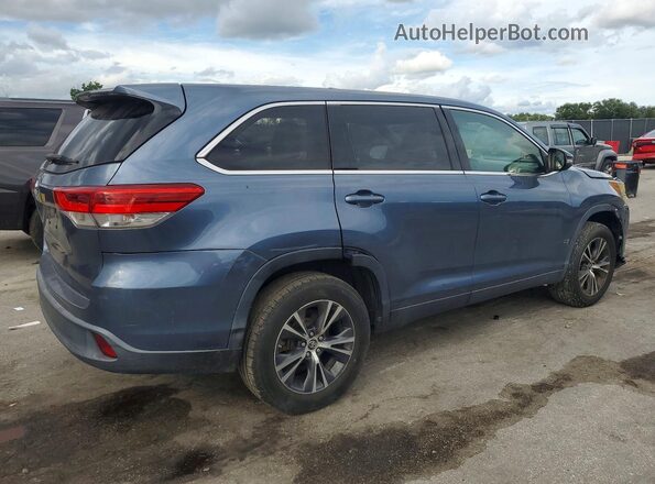 5TDZARFH1KS044160 2019 TOYOTA HIGHLANDER Blue Front right