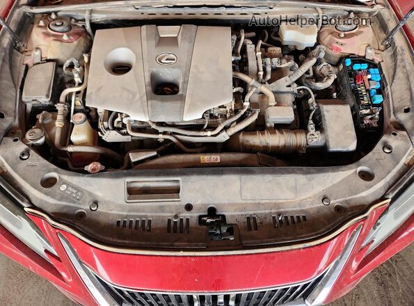 JTHB21B19K2002981 2019 LEXUS ES Maroon Вид підкапотного простору