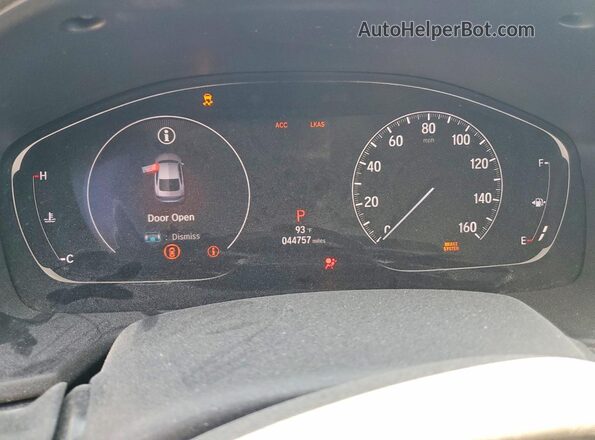1HGCV1F1XKA087117 2019 HONDA ACCORD Gray უკანა სავარძლების ხედი