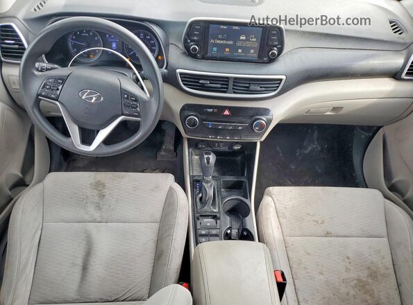 KM8J2CA47LU115382 2020 HYUNDAI TUCSON White Instrument cluster view