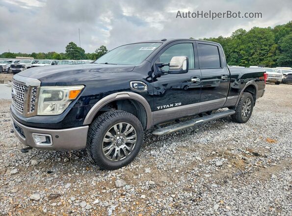 1N6BA1F4XGN515734 2016 NISSAN TITAN Черный Задняя левая четверть