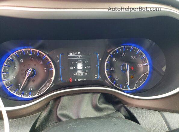 2C4RC1BG7HR524150 2017 CHRYSLER PACIFICA Gray Հետևի նստատեղերի տեսք
