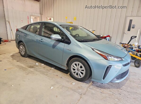 JTDKARFU5K3076321 2019 TOYOTA PRIUS Бирюзовый Вид спереди