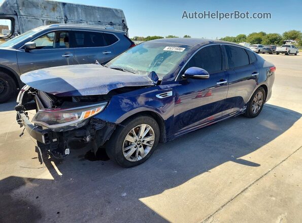 5XXGT4L38GG115814 2016 KIA OPTIMA Blue Trasero izquierdo