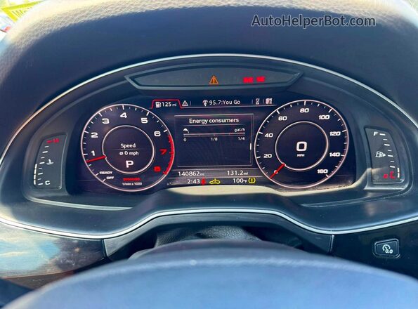 WA1VAAF76JD013370 2018 AUDI Q7 White წინა პანელის ხედი
