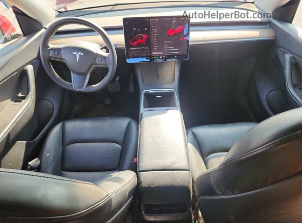 7SAYGDEE8NF325940 2022 TESLA MODEL Red Vista del cuadro de instrumentos