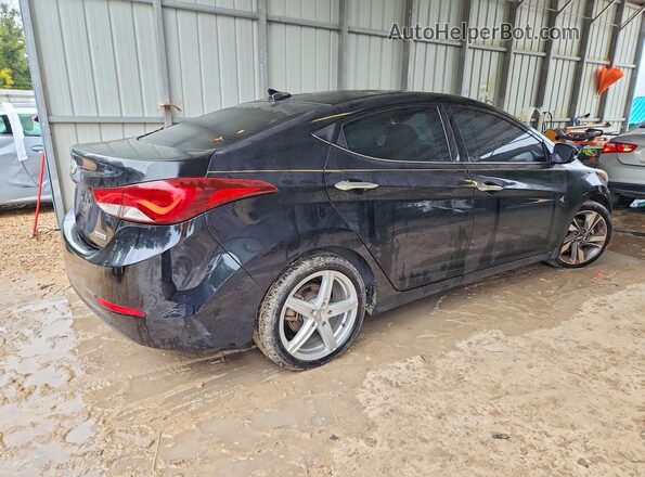 KMHDH4AE9GU629637 2016 HYUNDAI ELANTRA Black Передня права чверть
