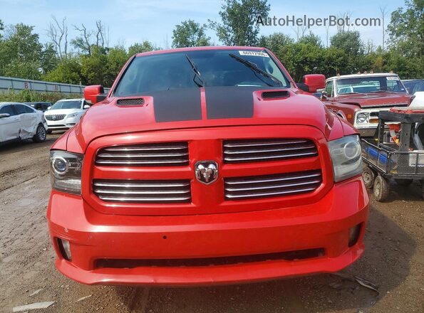 1C6RR7MT0HS743565 2017 RAM 1500 Красный Вид сзади