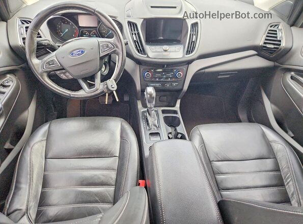 1FMCU9HD5JUB94852 2018 FORD ESCAPE Gray Вид щитка приладів