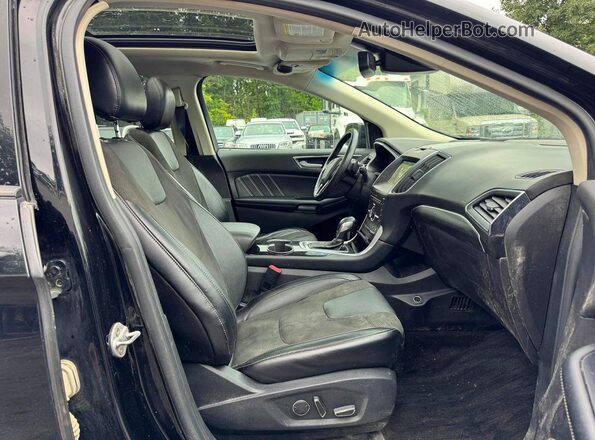 2FMPK4AP1JBC42030 2018 FORD EDGE Black Vista del cuadro de instrumentos