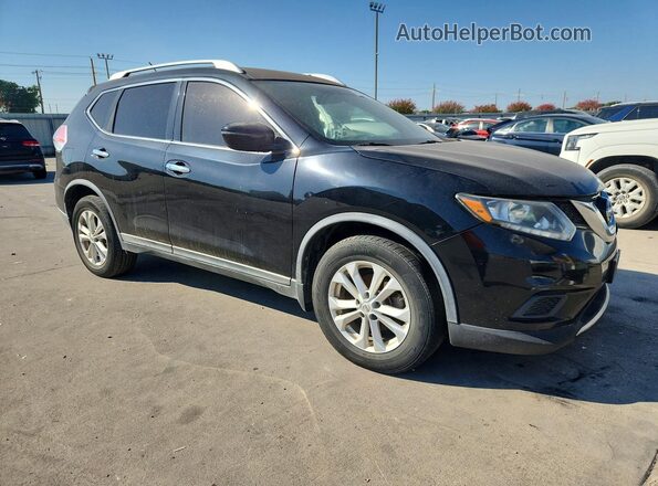 KNMAT2MT1GP679886 2016 NISSAN ROGUE Black წინა ხედი