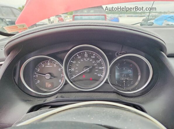 JM1GL1V50H1131631 2017 MAZDA 6 Red უკანა სავარძლების ხედი