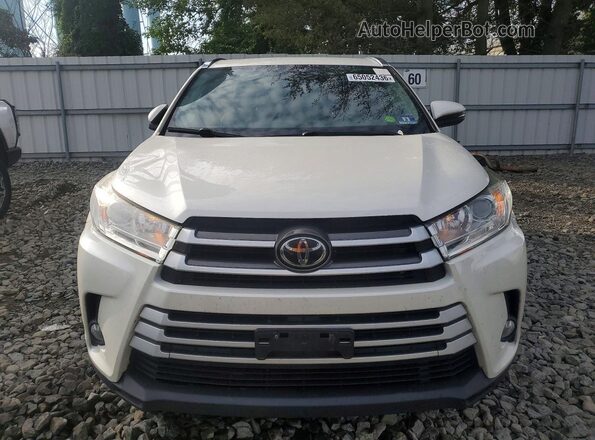 5TDJZRFHXKS603985 2019 TOYOTA HIGHLANDER Белый Вид сзади