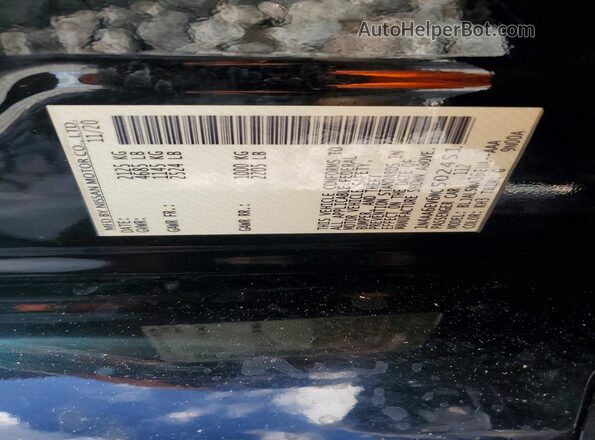 1N4AA6EV6MC502451 2021 NISSAN MAXIMA Black Widok naklejki z numerem VIN