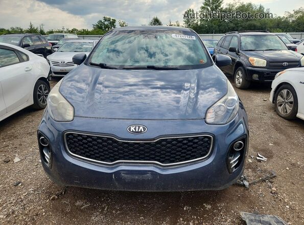 KNDPMCAC8K7619131 2019 KIA SPORTAGE Blue უკანა ხედი