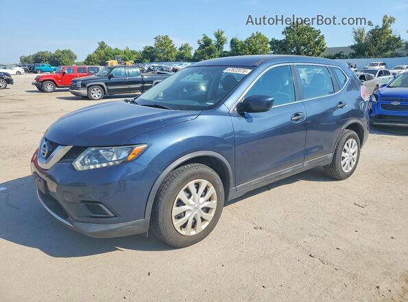 5N1AT2MV7GC763909 2016 NISSAN ROGUE Blue უკანა მარცხენა