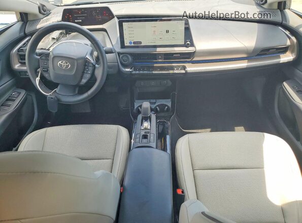 JTDACAAU5S3057069 2025 TOYOTA PRIUS Gray Instrument cluster view