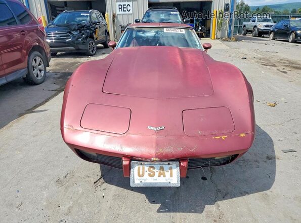 1Z37L7S432548 1977 CHEVROLET CORVETTE Красный Вид сзади