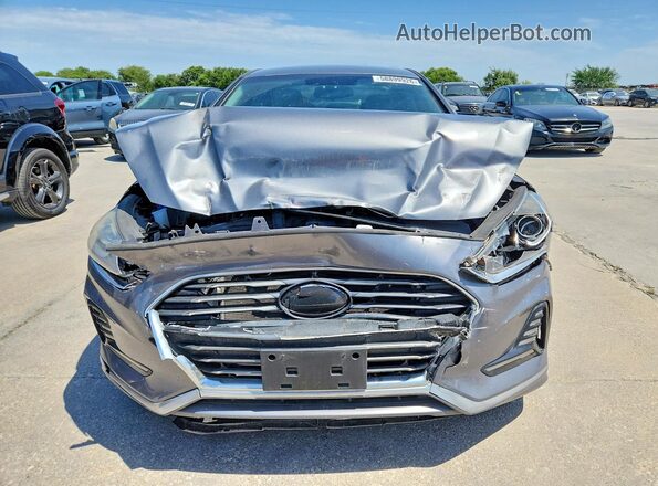 5NPE34AF4JH649232 2018 HYUNDAI SONATA Gray Widok z tyłu