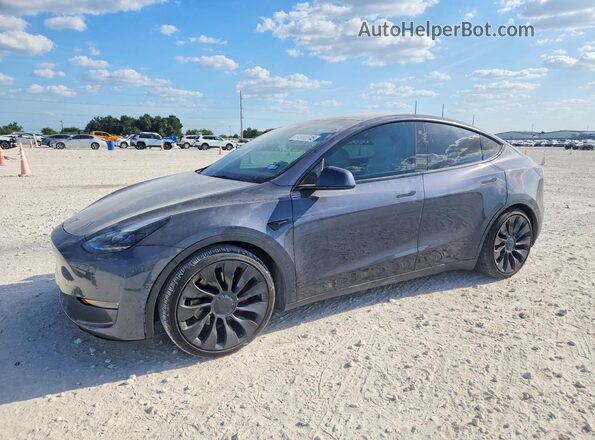 5YJYGDEF5MF211768 2021 TESLA MODEL Gray Rear left