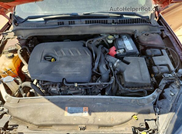 3FA6P0HD0GR313370 2016 FORD FUSION Burgundy ძრავის განყოფილების ხედი