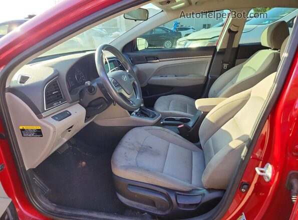 KMHD84LF1HU064453 2017 HYUNDAI ELANTRA Red Vista del salpicadero