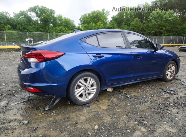 5NPD84LF0KH404858 2019 HYUNDAI ELANTRA Синий Передняя правая четверть