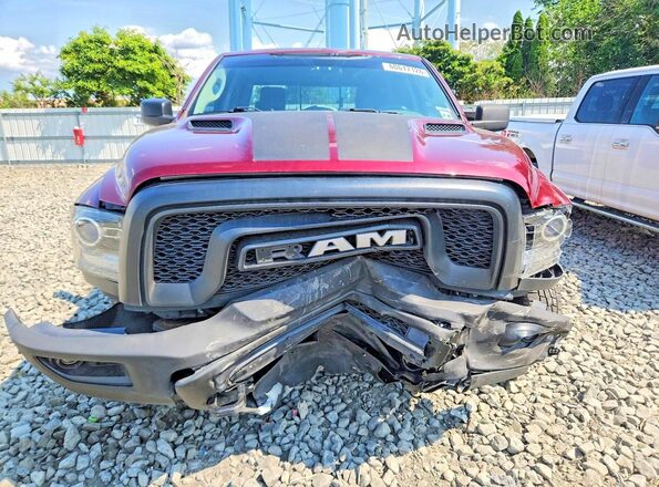 1C6RR7GG7KS717504 2019 RAM 1500 Burgundy Вид ззаду