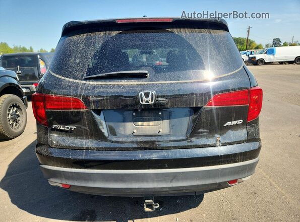 5FNYF6H84GB104159 2016 HONDA PILOT Black Вид салону спереду