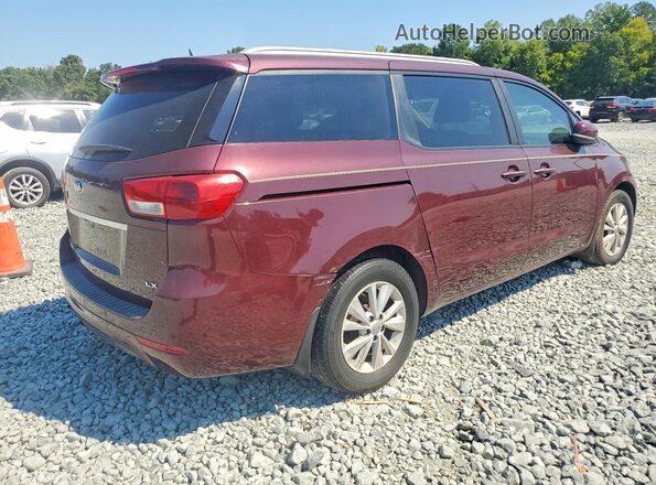 KNDMB5C19G6163850 2016 KIA SEDONA Maroon Front right