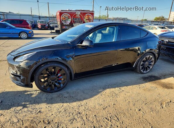 7SAYGDEF4NF490568 2022 TESLA MODEL Black Rear left