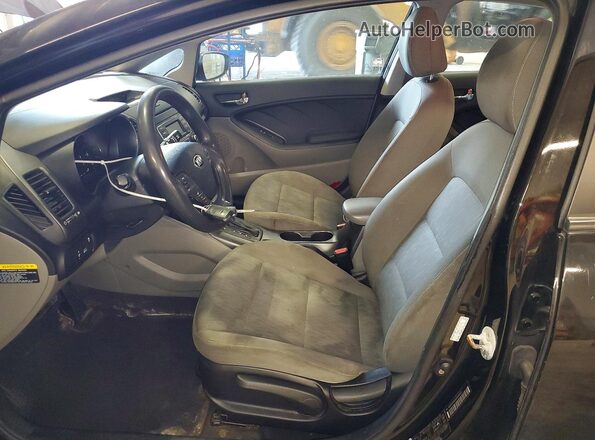 KNAFK4A64G5486305 2016 KIA FORTE Black წინა პანელის ხედი